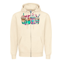Sandshell cna nurse coffee cups Zipper Hoodie - Jasminsmagicworld