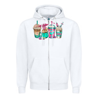 White cna nurse coffee cups Zipper Hoodie - Jasminsmagicworld