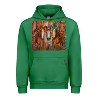 Emerald western horses with bandanas Urban Hoodie - RanaPortraitStore