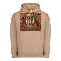 Pigment Burro western horses with bandanas Urban Hoodie - RanaPortraitStore