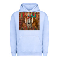 Pigment Grape Ice western horses with bandanas Urban Hoodie - RanaPortraitStore