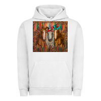 Pigment Lunar Rock western horses with bandanas Urban Hoodie - RanaPortraitStore