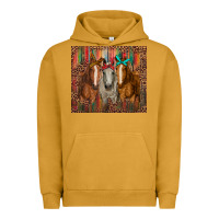 Pigment Peanut Butter western horses with bandanas Urban Hoodie - RanaPortraitStore
