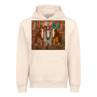Sandshell western horses with bandanas Urban Hoodie - RanaPortraitStore