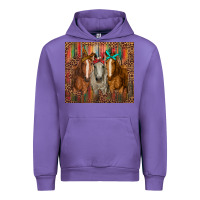 Tulip western horses with bandanas Urban Hoodie - RanaPortraitStore