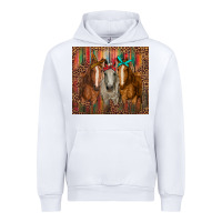 White western horses with bandanas Urban Hoodie - RanaPortraitStore