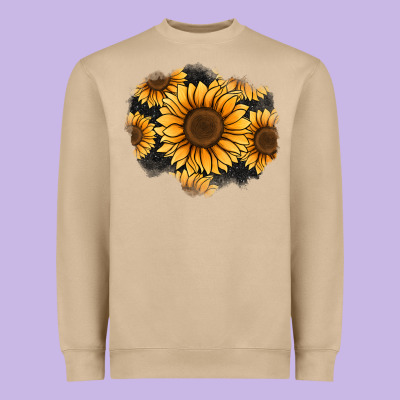 Sunflower Patch Heavyweight Sweatshirt Designed By Jasminsmagicworld