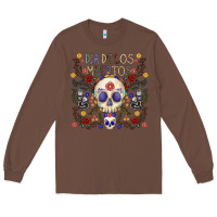 Chestnut dia de los muertos Long Sleeve Tee - CowhideDigitalArt