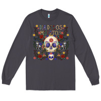 Smoke dia de los muertos Long Sleeve Tee - CowhideDigitalArt