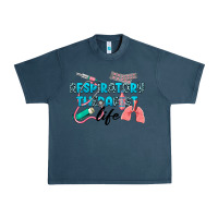 Midnight Navy Western Respiratory Therapist Life Urban Heavy Tee - LillyAllenDesigns