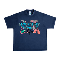 Navy Western Respiratory Therapist Life Urban Heavy Tee - LillyAllenDesigns
