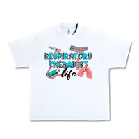 White Western Respiratory Therapist Life Urban Heavy Tee - LillyAllenDesigns
