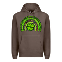 Coffee St. Patrick's Day Shamrock Rainbow Premium Hoodie - Artiststas