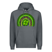 Rock St. Patrick's Day Shamrock Rainbow Premium Hoodie - Artiststas