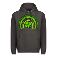 Smoke St. Patrick's Day Shamrock Rainbow Premium Hoodie - Artiststas