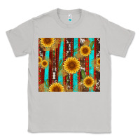 Moon Dust western sunflower cactus serape and cowhide Classic Tee - Artiststas