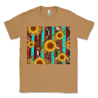 Toasted Coconut western sunflower cactus serape and cowhide Classic Tee - Artiststas