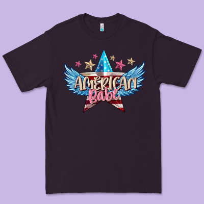 American Babe Premium Tee Designed By Fadigitalartstudio