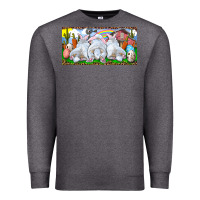 Charcoal Heather Easter Bunnies Premium Sweatshirt - RanaPortraitStore