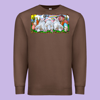 Easter Bunnies Premium Sweatshirt Designed By Ranaportraitstore