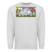 Dove Grey Easter Bunnies Premium Sweatshirt - RanaPortraitStore