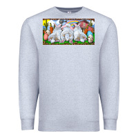 Heather Grey Easter Bunnies Premium Sweatshirt - RanaPortraitStore
