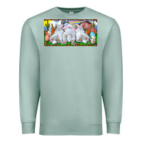 Seafoam Easter Bunnies Premium Sweatshirt - RanaPortraitStore