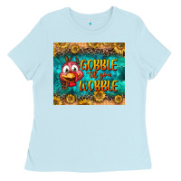 Baby Blue gooble til you wobble tumbler Ladies Tee - BundleAndBundleShop