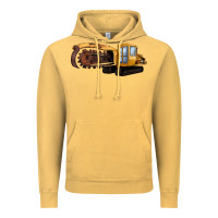 Vintage Mustard Thencher Chain Vintage Hoodie - LillyAllenDesigns