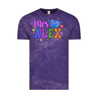 Cloud Purple mrs Vintage Tee - CowhideDigitalArt