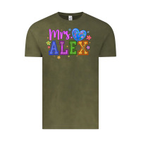 Vintage Olive mrs Vintage Tee - CowhideDigitalArt