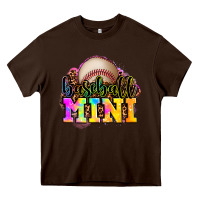 Chocolate Brown baseball mini Heavy Core Tee - OliviaCreatesArt