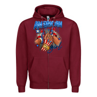 Burgundy Afro american girl sneakers Zipper Hoodie - RanaPortraitStore