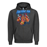 Charcoal Heather Afro american girl sneakers Zipper Hoodie - RanaPortraitStore