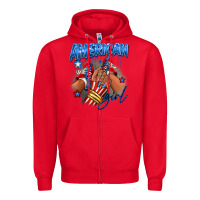Red Afro american girl sneakers Zipper Hoodie - RanaPortraitStore