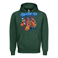 Sports Green Afro american girl sneakers Zipper Hoodie - RanaPortraitStore