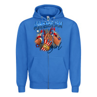 True Royal Afro american girl sneakers Zipper Hoodie - RanaPortraitStore