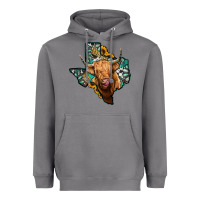 Storm texas map highland cow Heavyweight Hoodie - Jasminsmagicworld