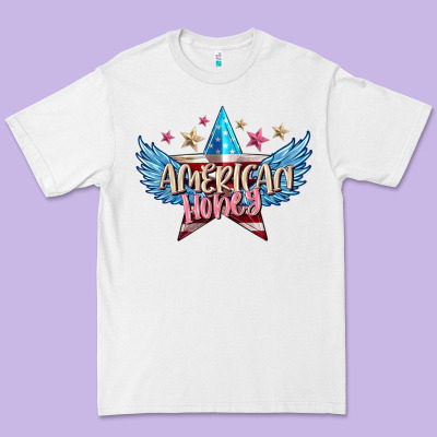 American Honey 4th Of July Premium Tee Designed By Fadigitalartstudio