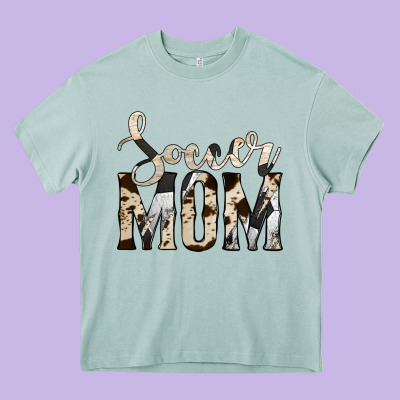 Soccer Mom Heavy Core Tee Designed By Jasminsmagicworld