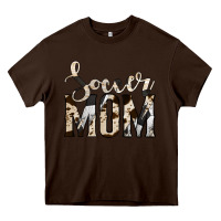 Chocolate Brown soccer mom Heavy Core Tee - Jasminsmagicworld