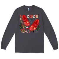 Smoke christmas crocin around the tree Long Sleeve Tee - CowhideDigitalArt