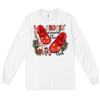 White christmas crocin around the tree Long Sleeve Tee - CowhideDigitalArt