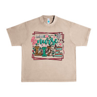 Nurse Life Leopard Frame Urban Heavy Tee | Teevron