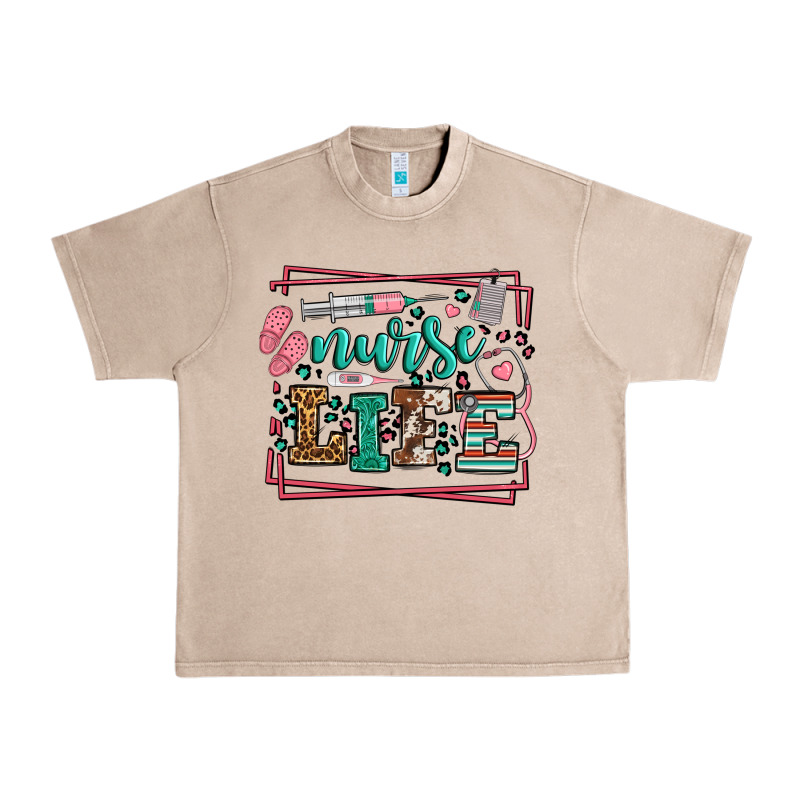 Nurse Life Leopard Frame Urban Heavy Tee by LillyAllenDesigns | Teevron