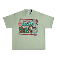 Oil Green Nurse life leopard frame Urban Heavy Tee - LillyAllenDesigns