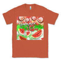 Copper Watermelon and coconut summer 20oz skinny tumbler Classic Tee - FaDigitalArtStudio