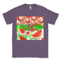 Lavender Watermelon and coconut summer 20oz skinny tumbler Classic Tee - FaDigitalArtStudio