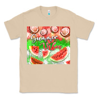 Mushroom Watermelon and coconut summer 20oz skinny tumbler Classic Tee - FaDigitalArtStudio