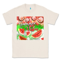 Natural Watermelon and coconut summer 20oz skinny tumbler Classic Tee - FaDigitalArtStudio